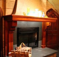 Fireplace in Le Cellier Steakhouse